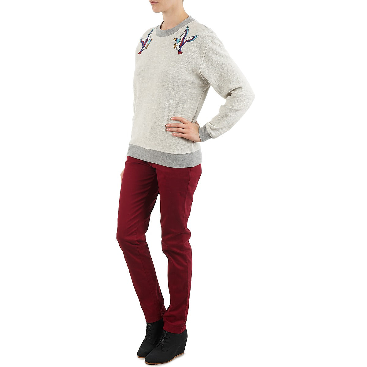 Felpa Donna Eleven Paris TEAVEN WOMEN Grigio