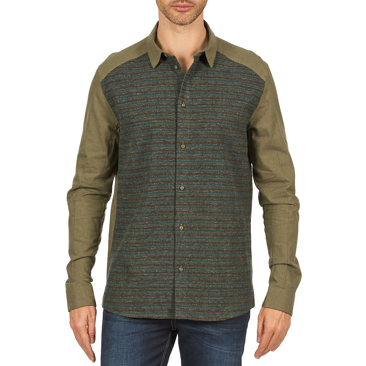 Camicia a maniche lunghe Uomo Eleven Paris VRAPP MEN Verde
