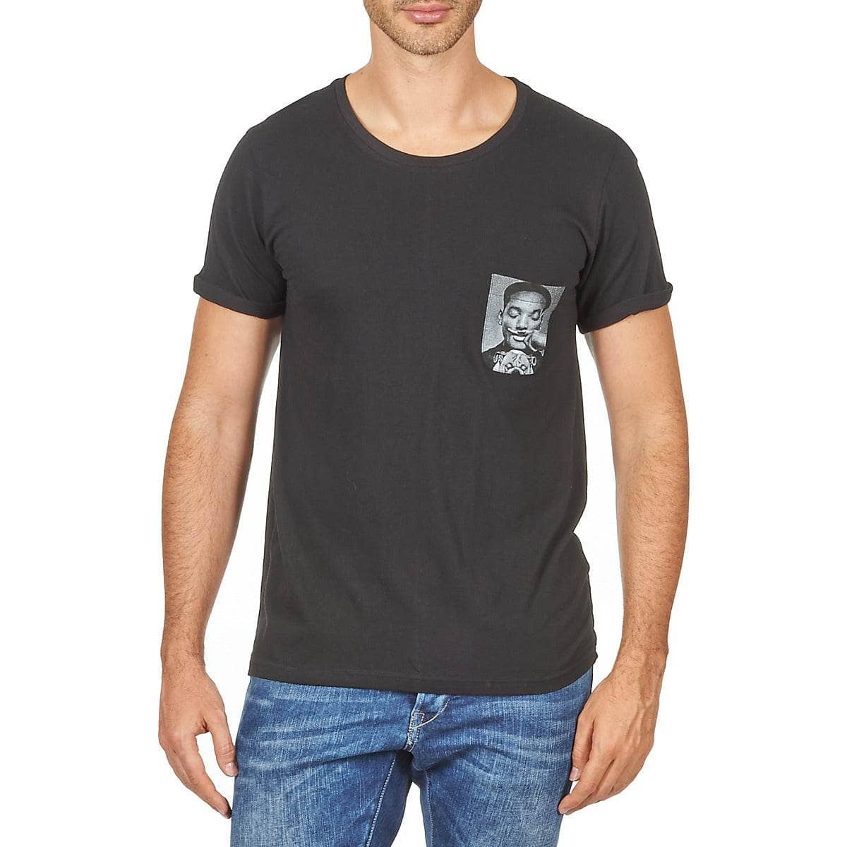 T-shirt Uomo Eleven Paris WOLYPOCK MEN Nero