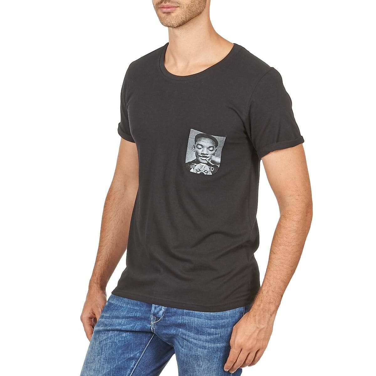 T-shirt Uomo Eleven Paris WOLYPOCK MEN Nero