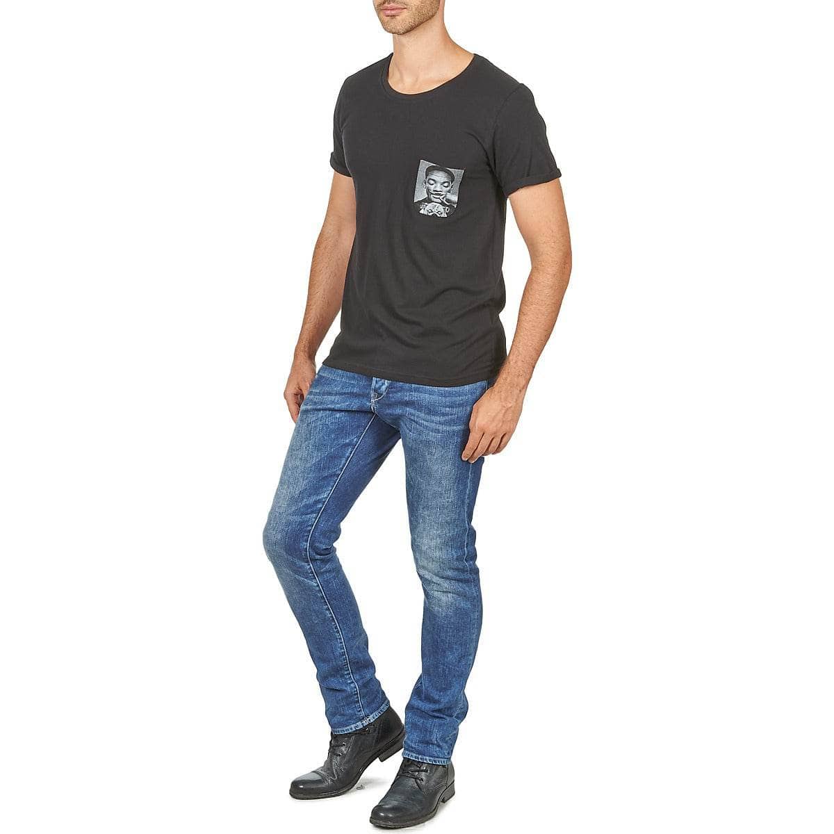 T-shirt Uomo Eleven Paris WOLYPOCK MEN Nero