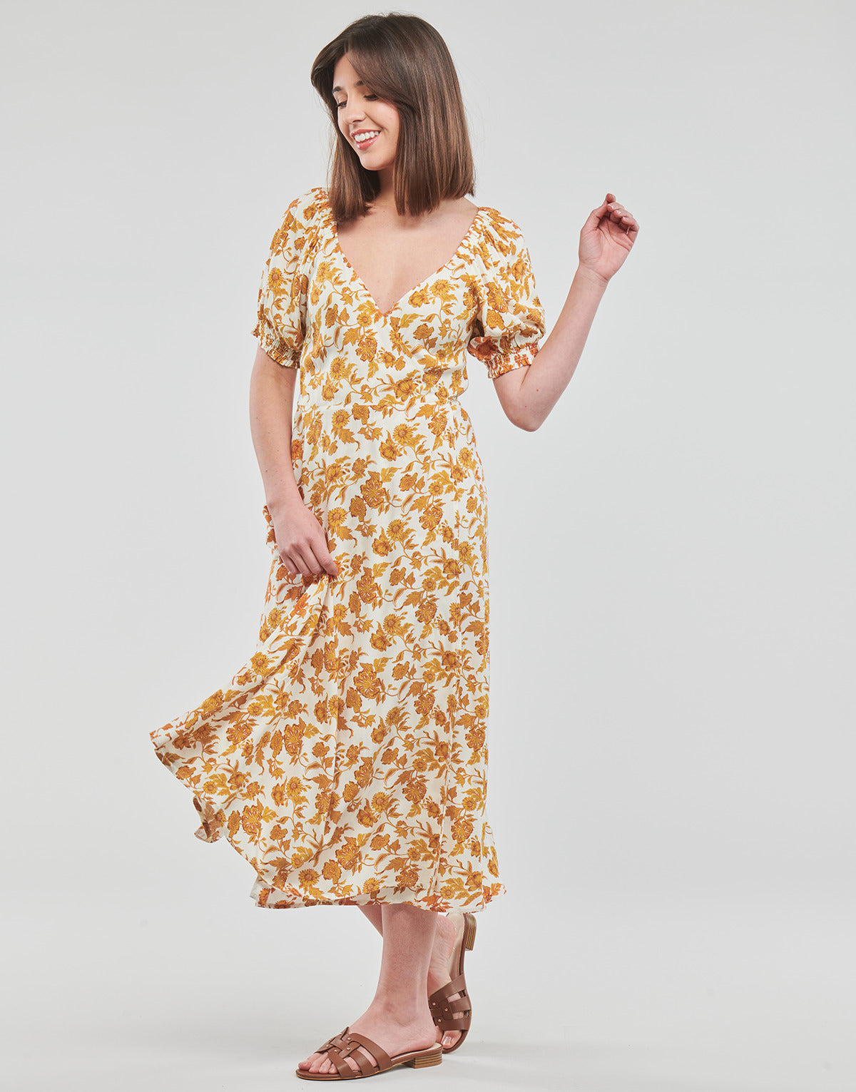 Abito corto Donna Rip Curl OCEANS TOGETHER WRAP DRESS Multicolore