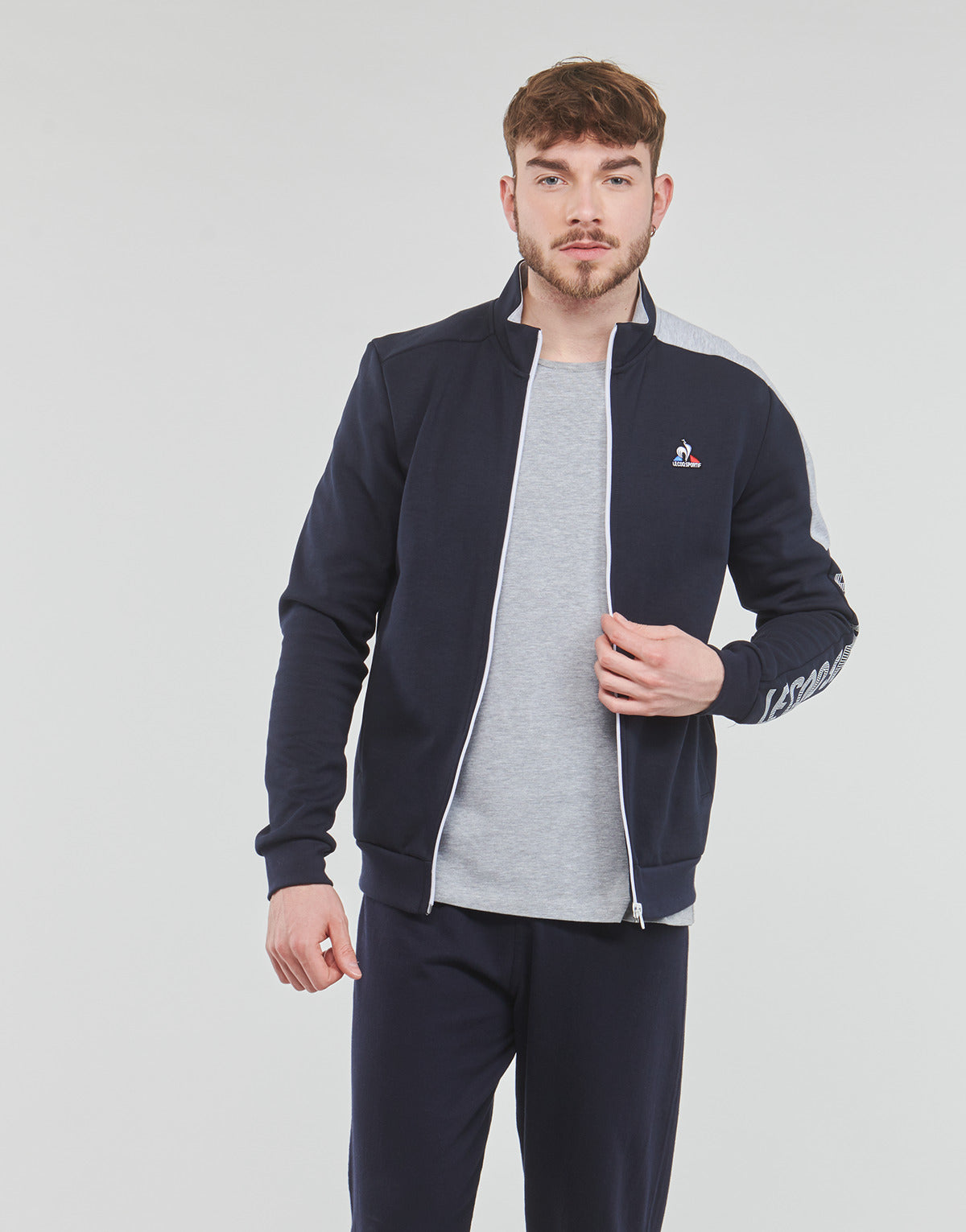 Felpa Uomo Le Coq Sportif SAISON 2 FZ Sweat N°1 M Marine