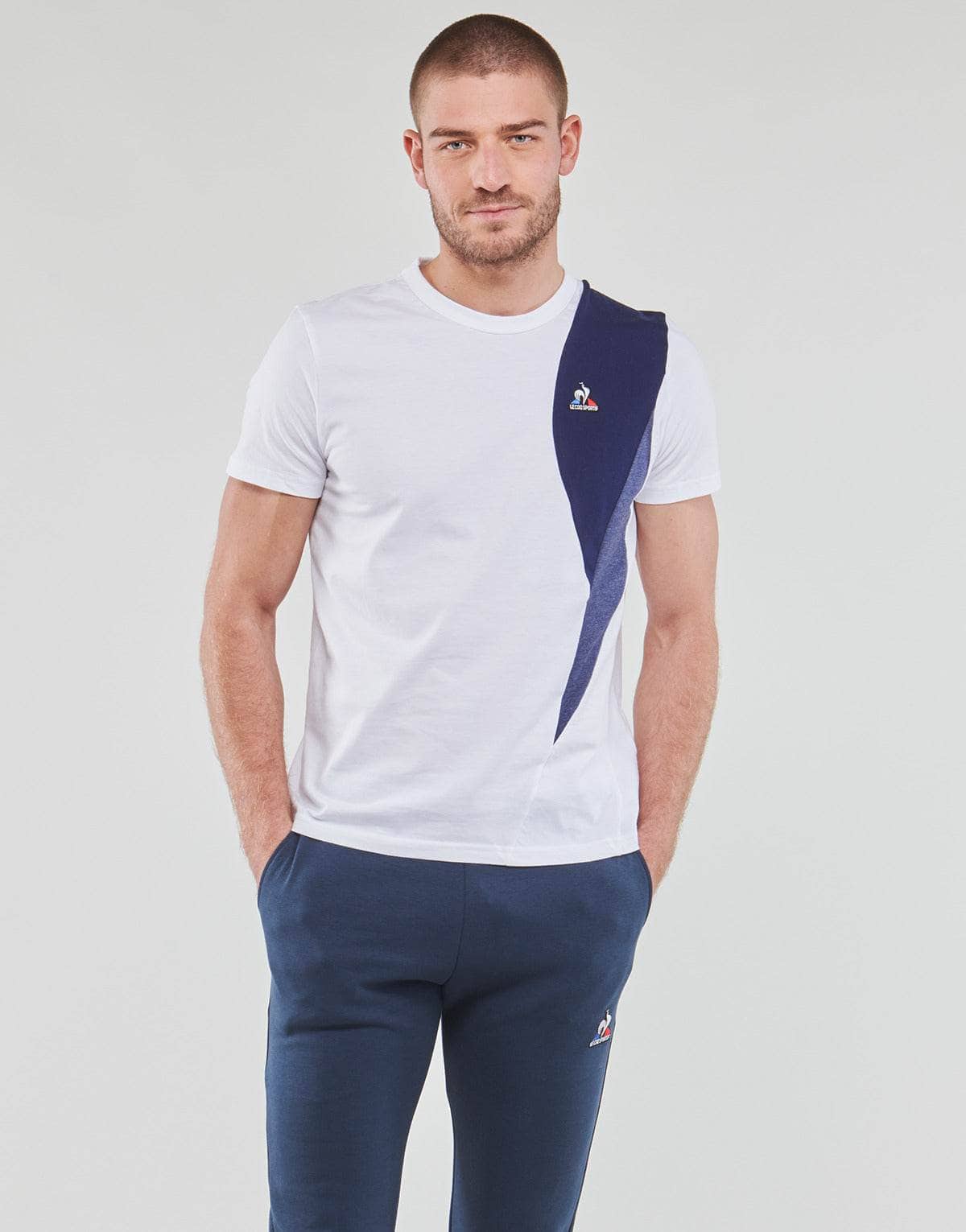 T-shirt Uomo Le Coq Sportif SAISON 1 TEE SS N°1 M Bianco