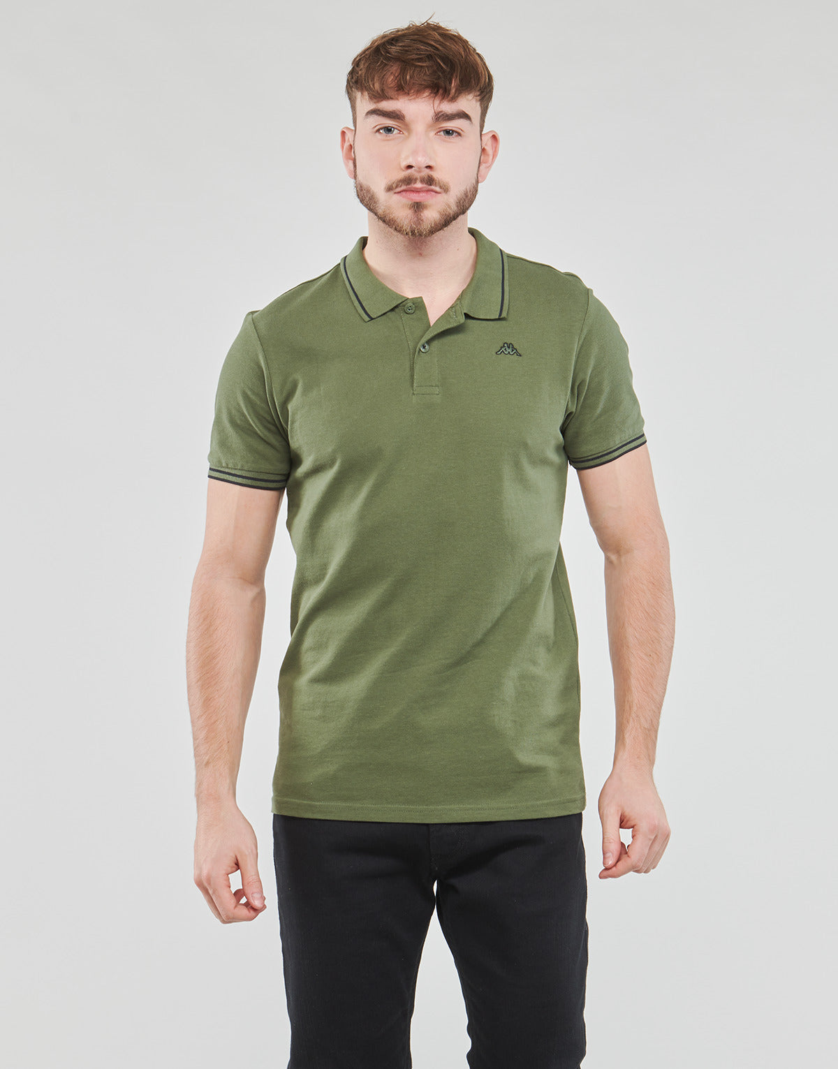 Polo Uomo Kappa EZIO Kaki