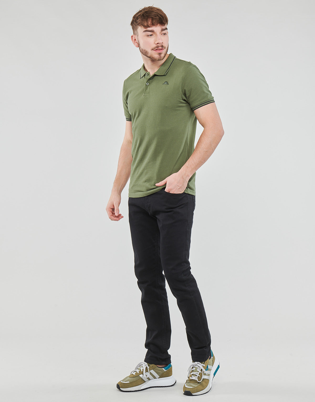 Polo Uomo Kappa EZIO Kaki