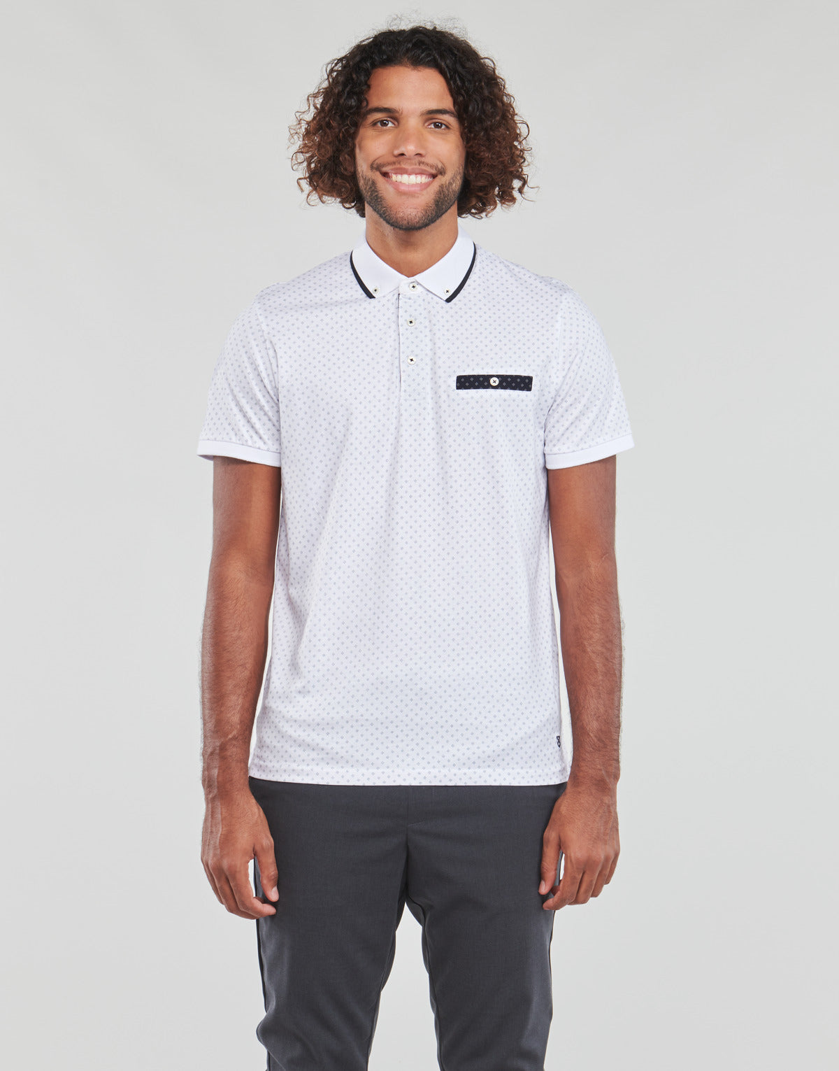 Polo Uomo Jack & Jones JPRBLABOYER Bianco