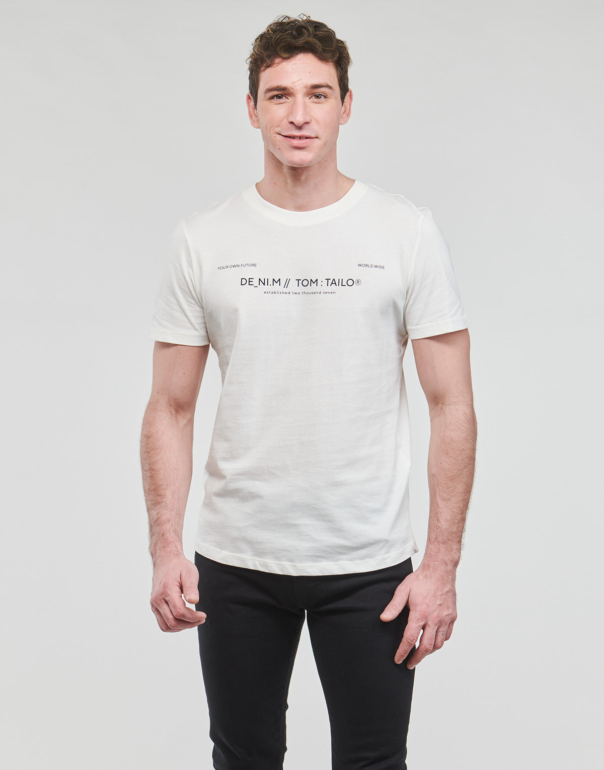 T-shirt Uomo Tom Tailor  1035581  Bianco