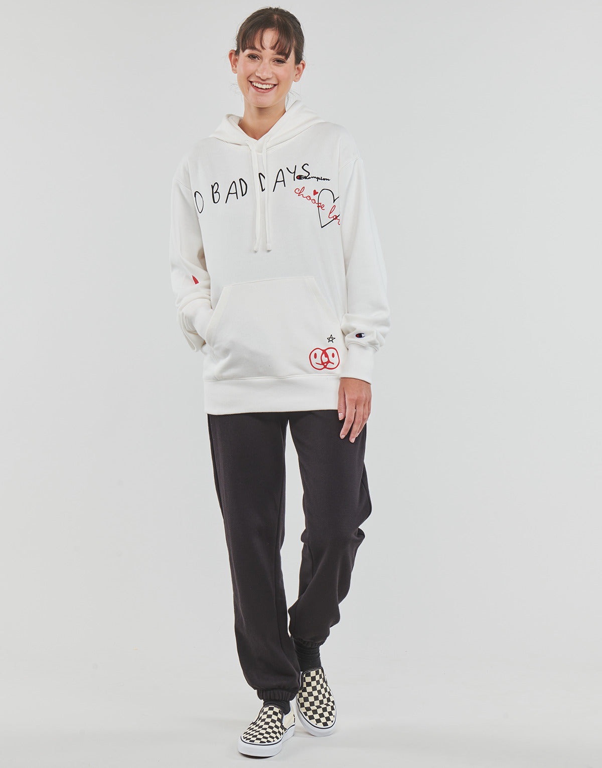 Pantaloni Sportivi Donna Champion Elastic Cuff Pants Nero