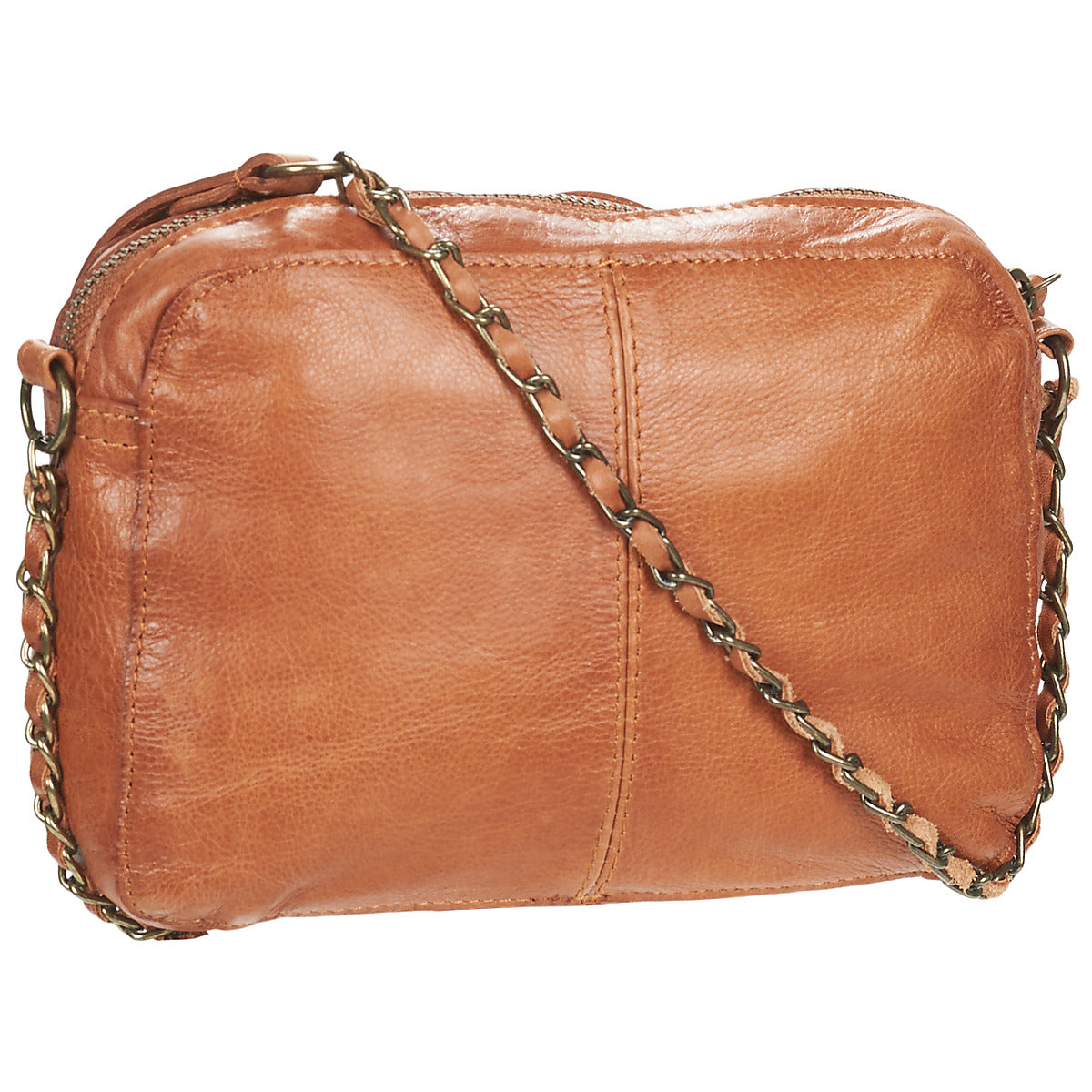 Borsa a tracolla Donna Pieces  PCNAINA LEATHER CROSS BODY  Marrone