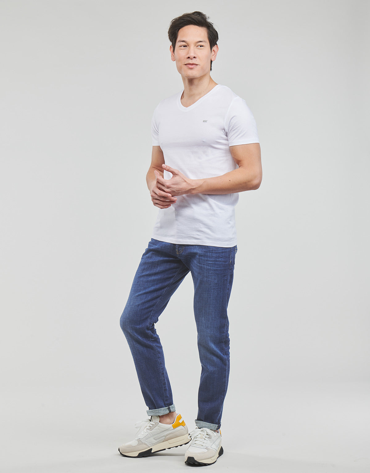 Jeans Tapered Uomo Diesel D-YENNOX Blu