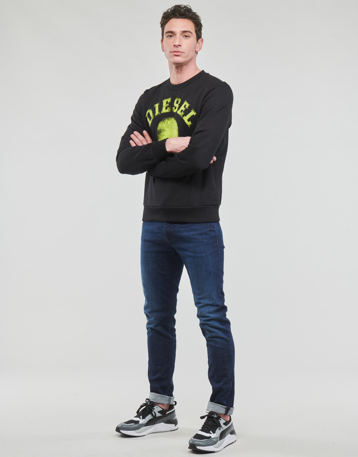 Felpa Uomo Diesel S-GINN-K30 Nero