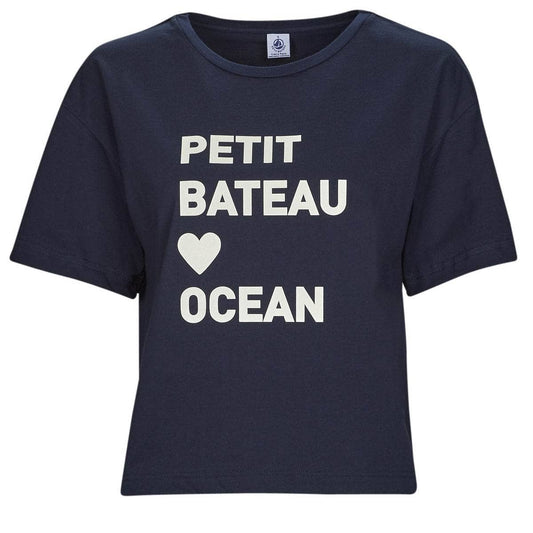 T-shirt Donna Petit Bateau A06TM04 Marine