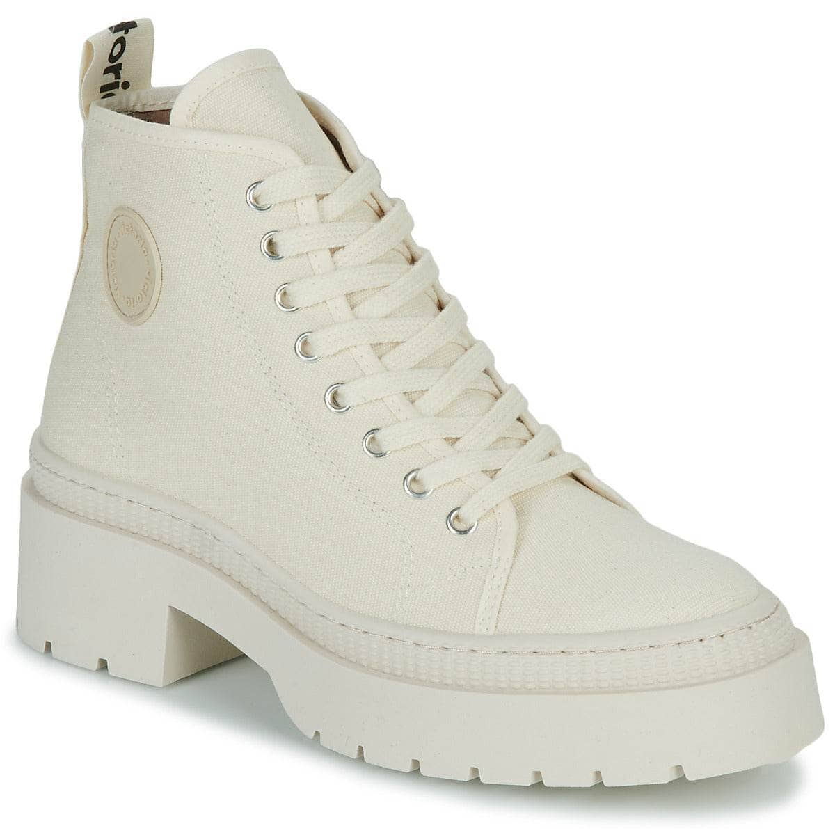 Sneakers alte Donna Victoria CIELO LONA Beige