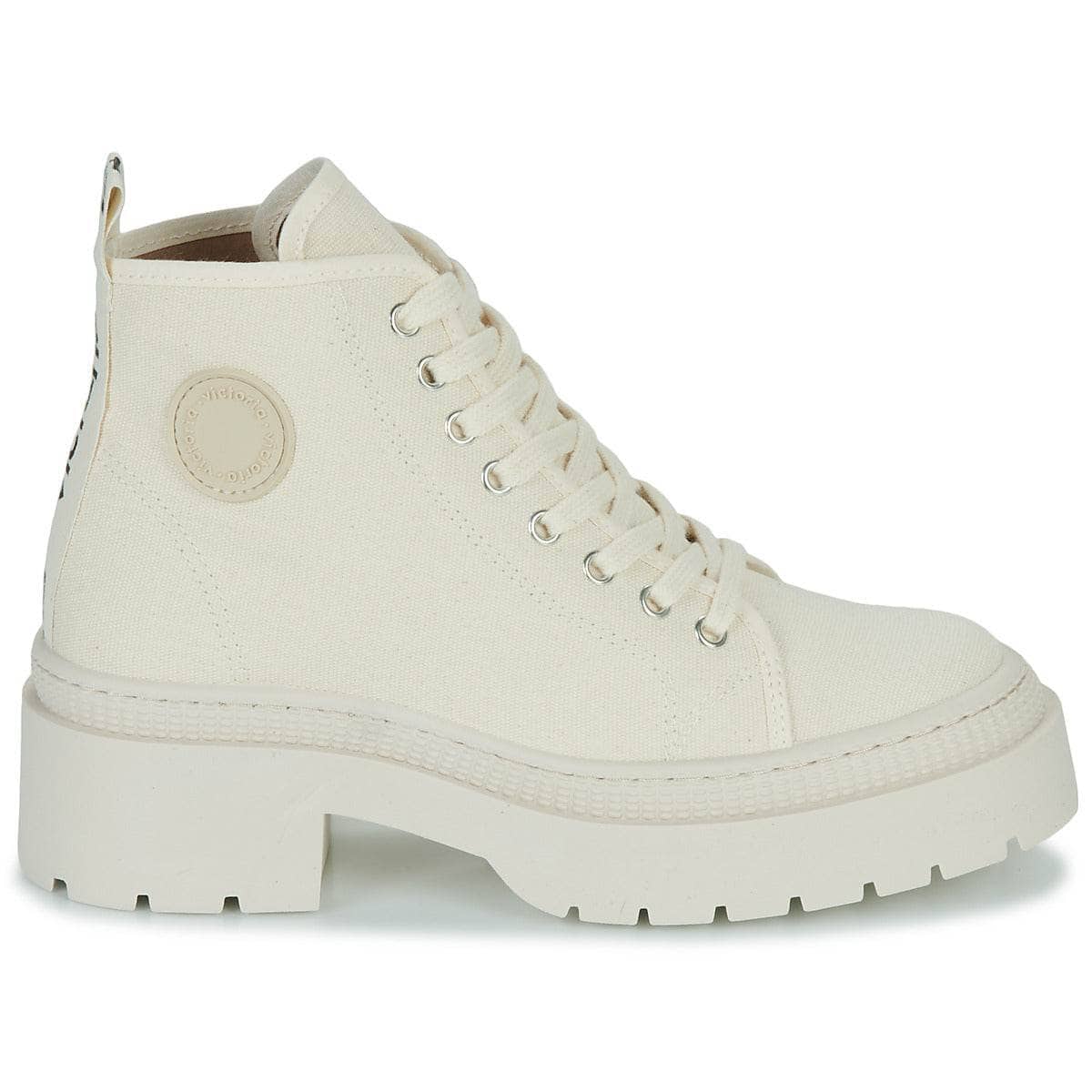 Sneakers alte Donna Victoria CIELO LONA Beige