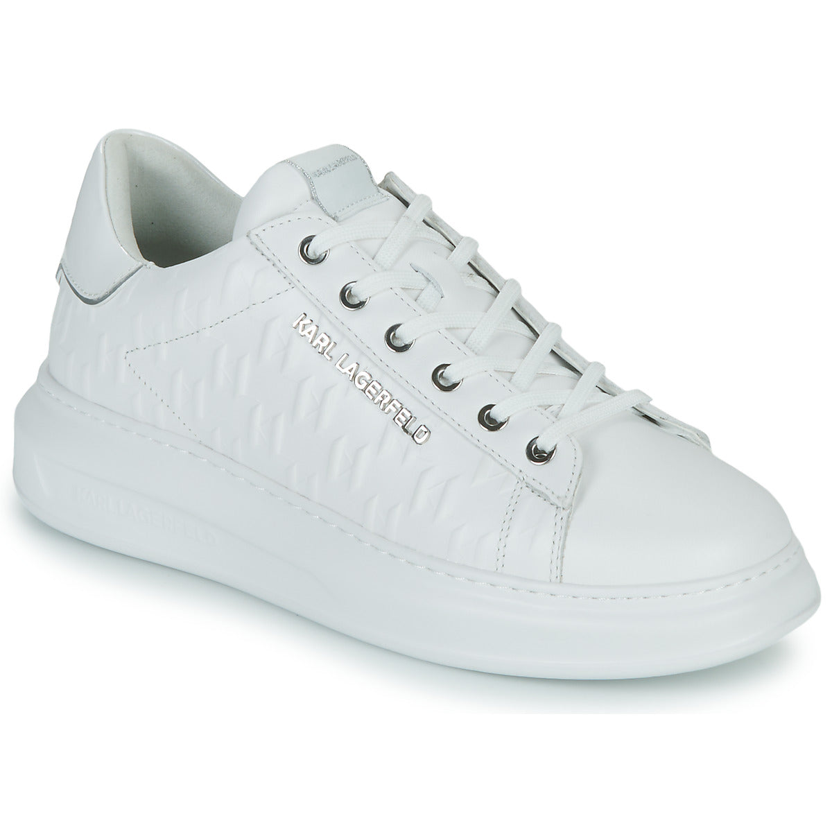 Sneakers Uomo Karl Lagerfeld KAPRI MENS Monogram Emboss Lo Bianco