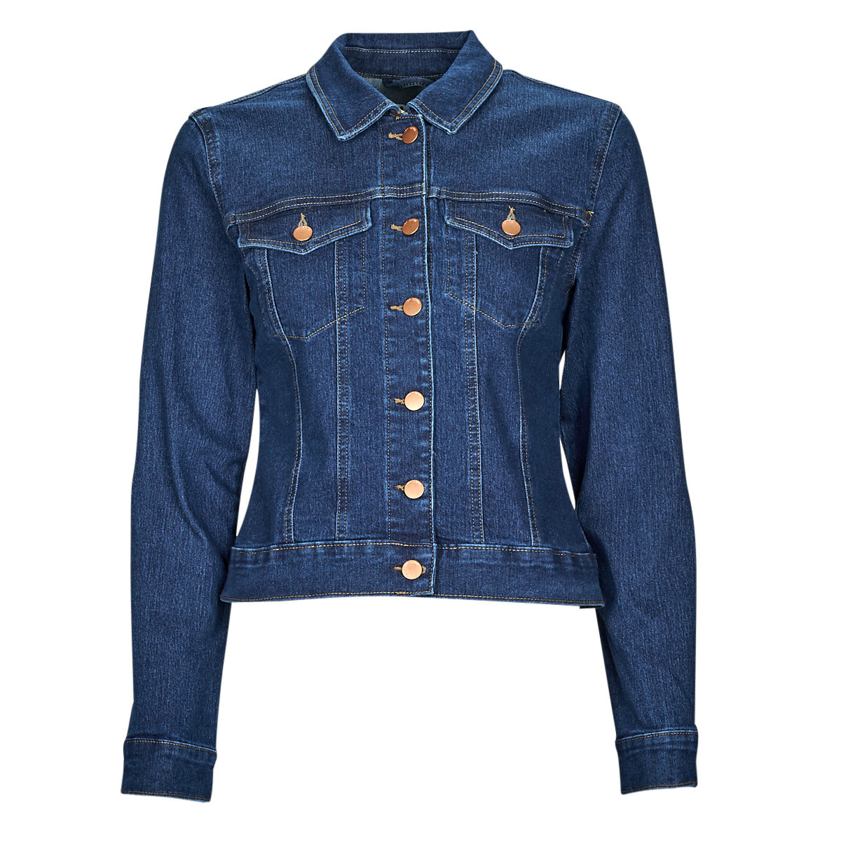 Giacca in jeans Donna JDY JDYREMI SHORT LS JACKET Blu
