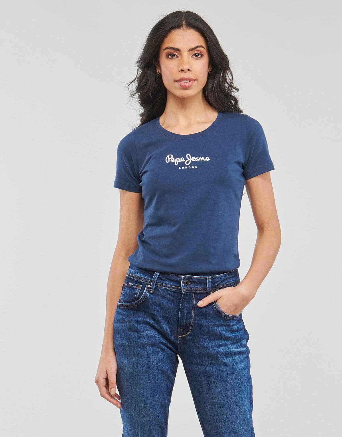 T-shirt Donna Pepe jeans NEW VIRGINIA Marine