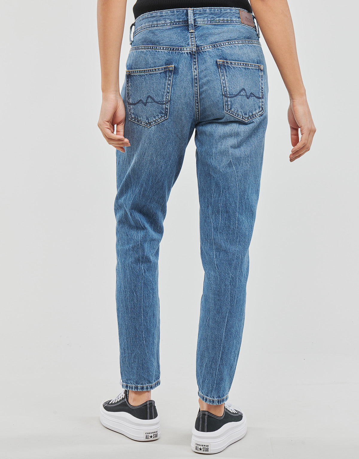 Jeans Mom Donna Pepe jeans VIOLET Blu