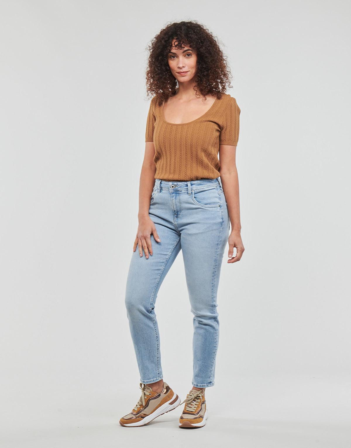 Jeans Mom Donna Pepe jeans VIOLET Blu