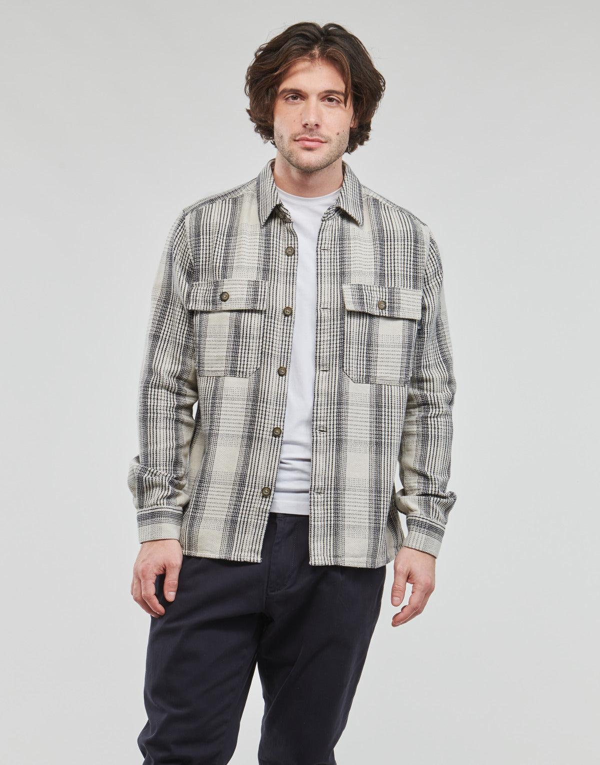 Camicia a maniche lunghe Uomo Only & Sons   ONSSCOTT LS CHECK FLANNEL OVERSHIRT 4162  Multicolore