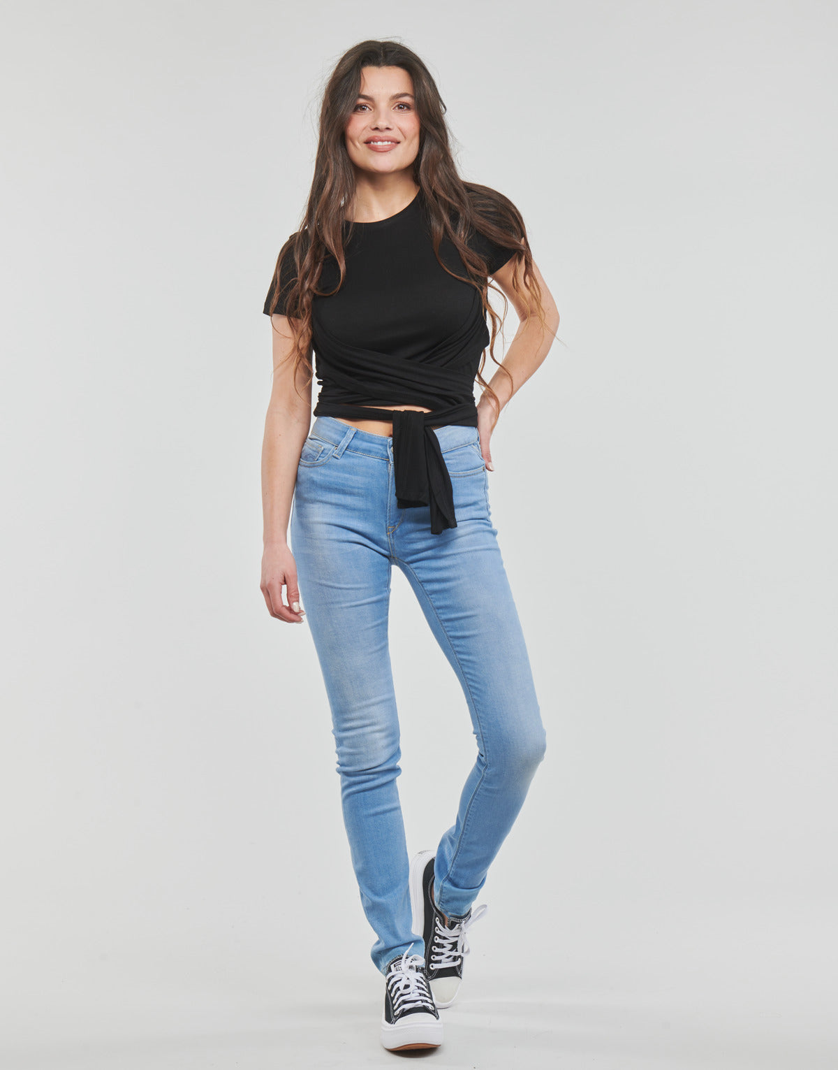 Jeans skynny Donna Replay WHW690 Blu