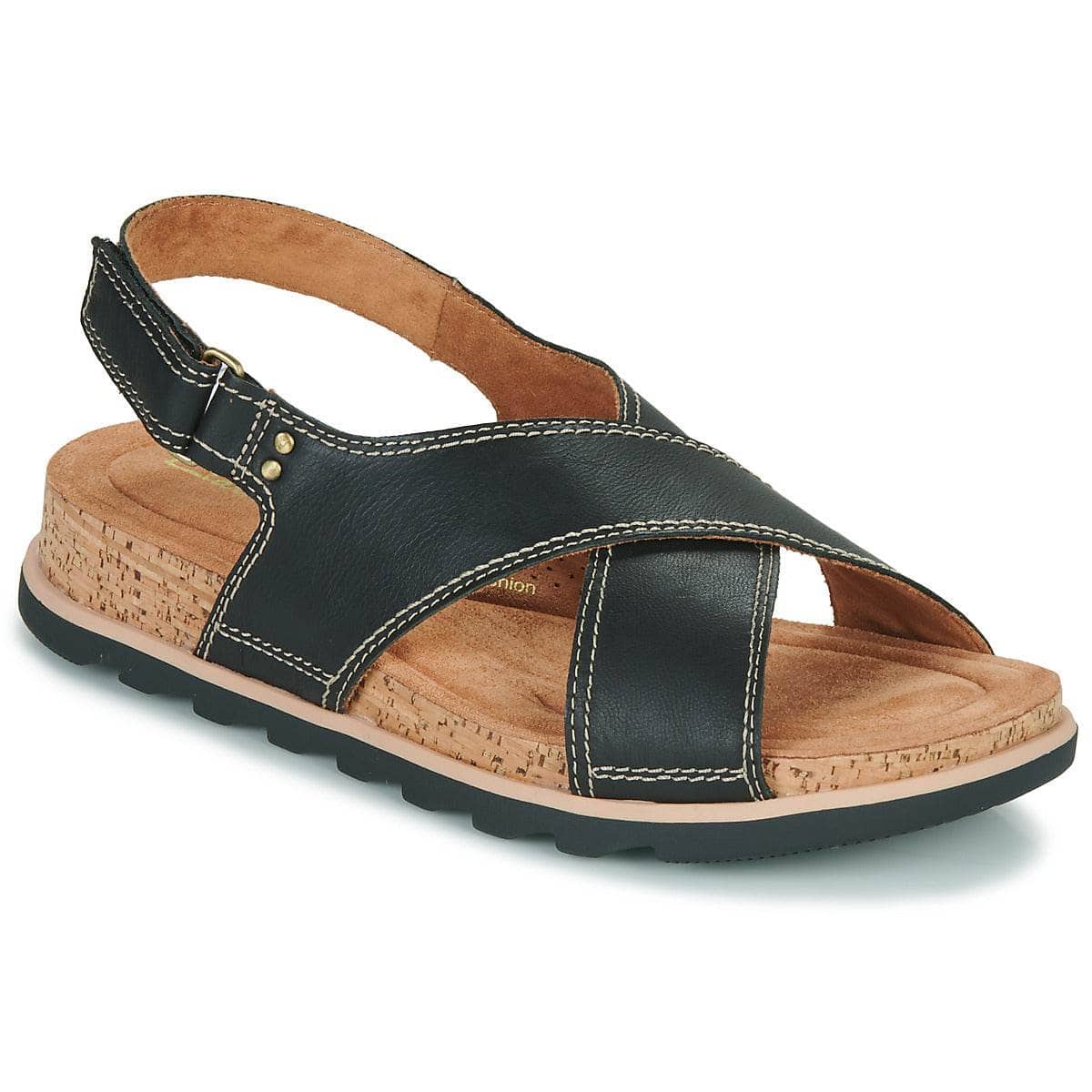 Sandali Donna Clarks YACHT CROSS Nero