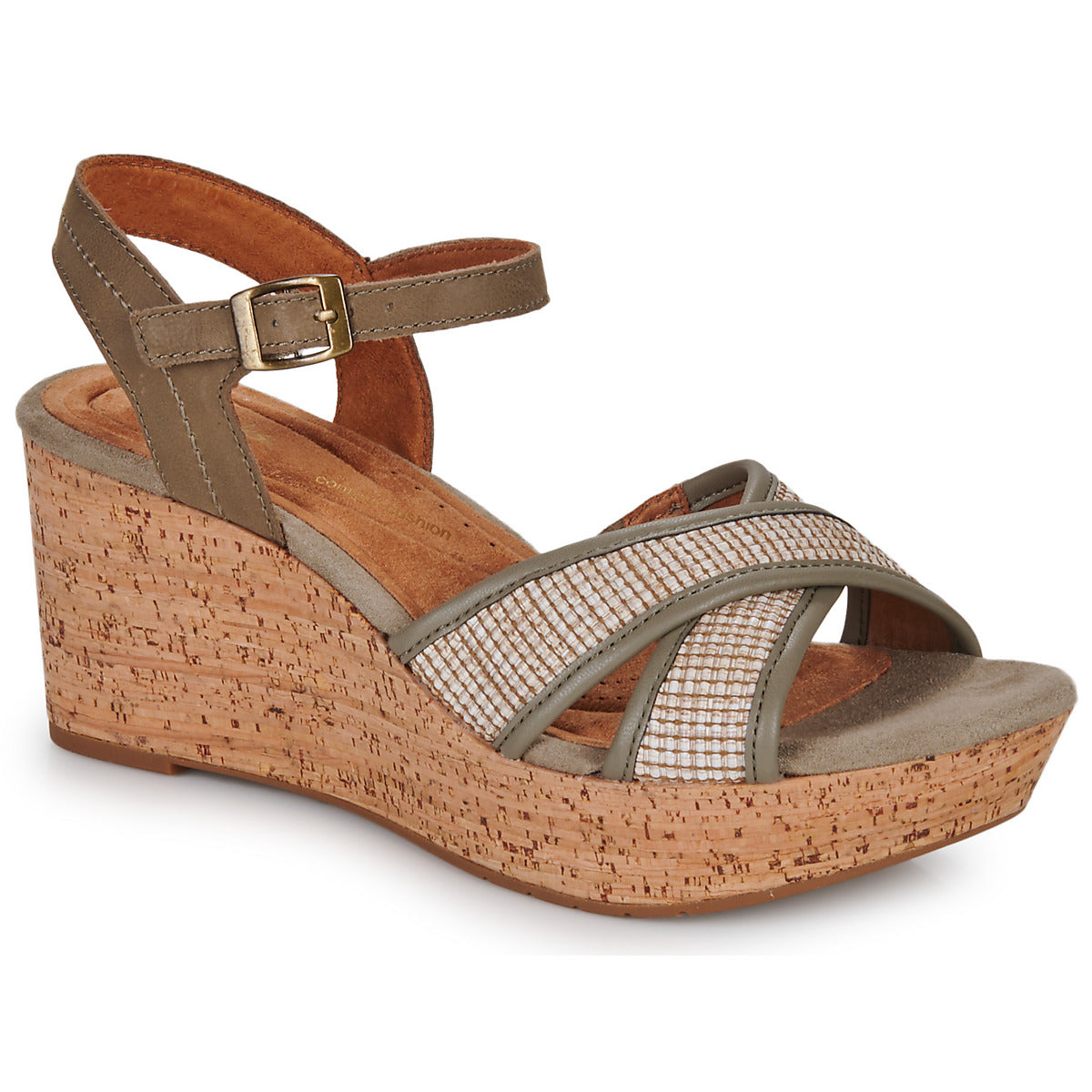 Sandali Donna Clarks ELLERI PLUM Kaki