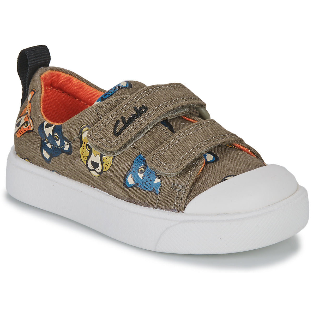 Scarpe bambini ragazzo Clarks CITY BRIGHT T Kaki