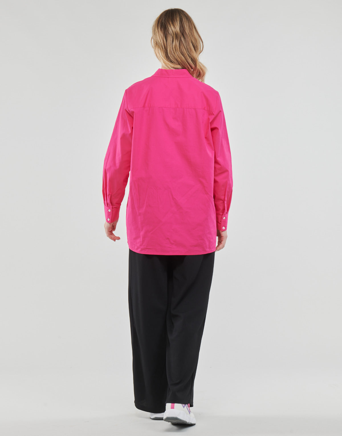 Camicia Donna Only ONLCURLY LS SHIRT WVN Rosa