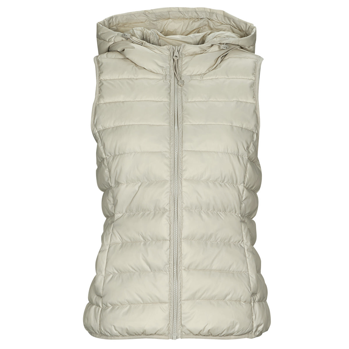 Piumino Donna Only ONLNEWTAHOE HOOD WAISTCOAT Bianco