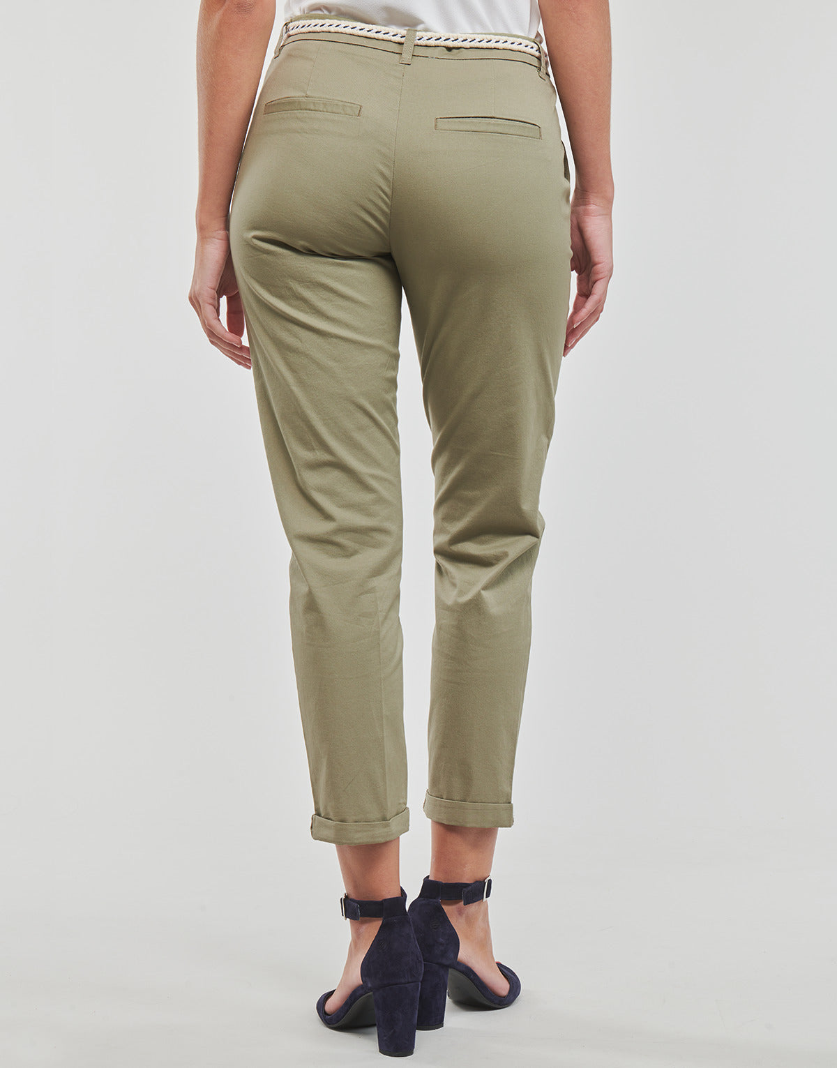 Pantalone Donna Only ONLBIANA COTTON BELT CHINO CC PNT Kaki