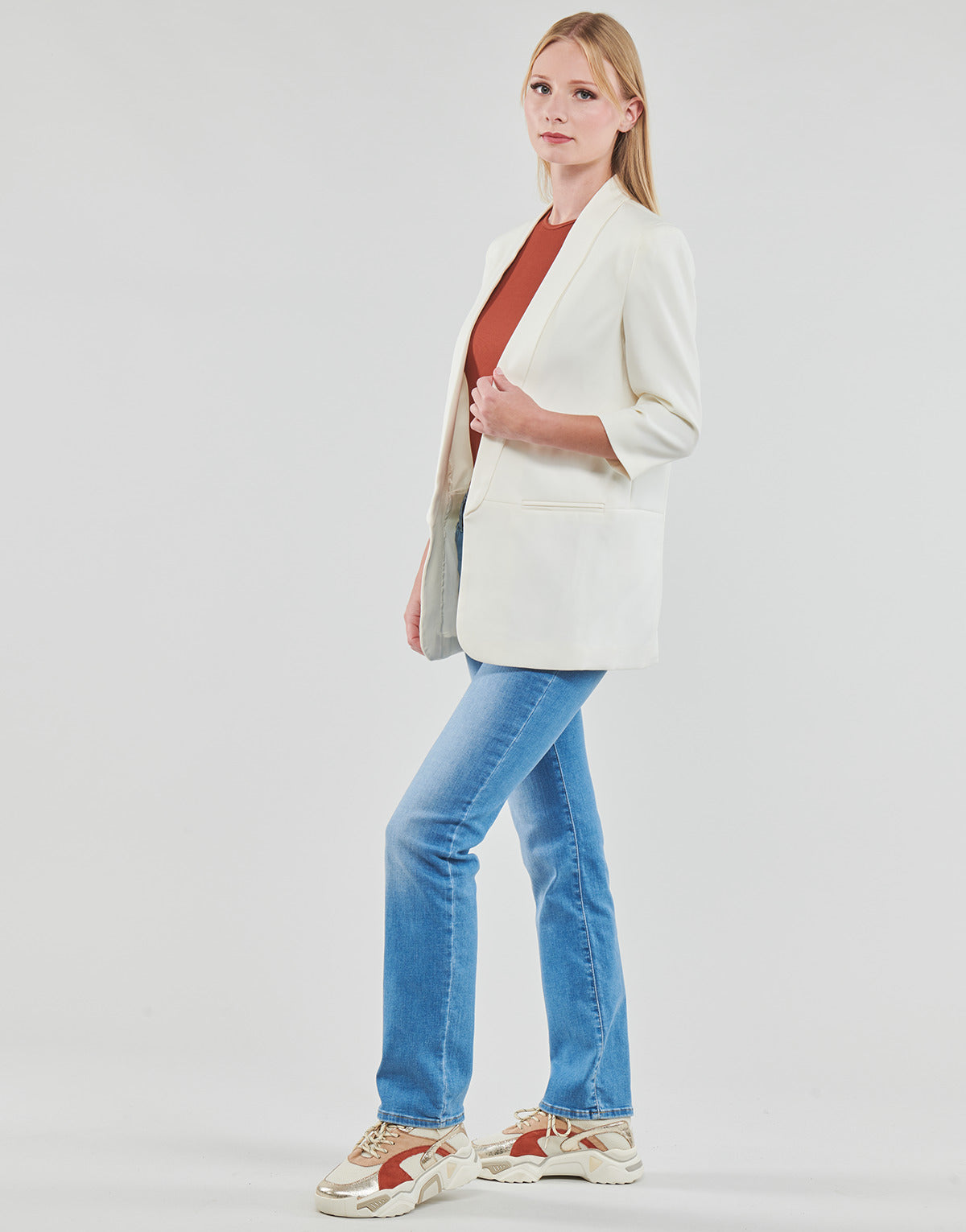 Giacca Donna Only  ONLELLY 3/4 LIFE BLAZER TLR  Bianco
