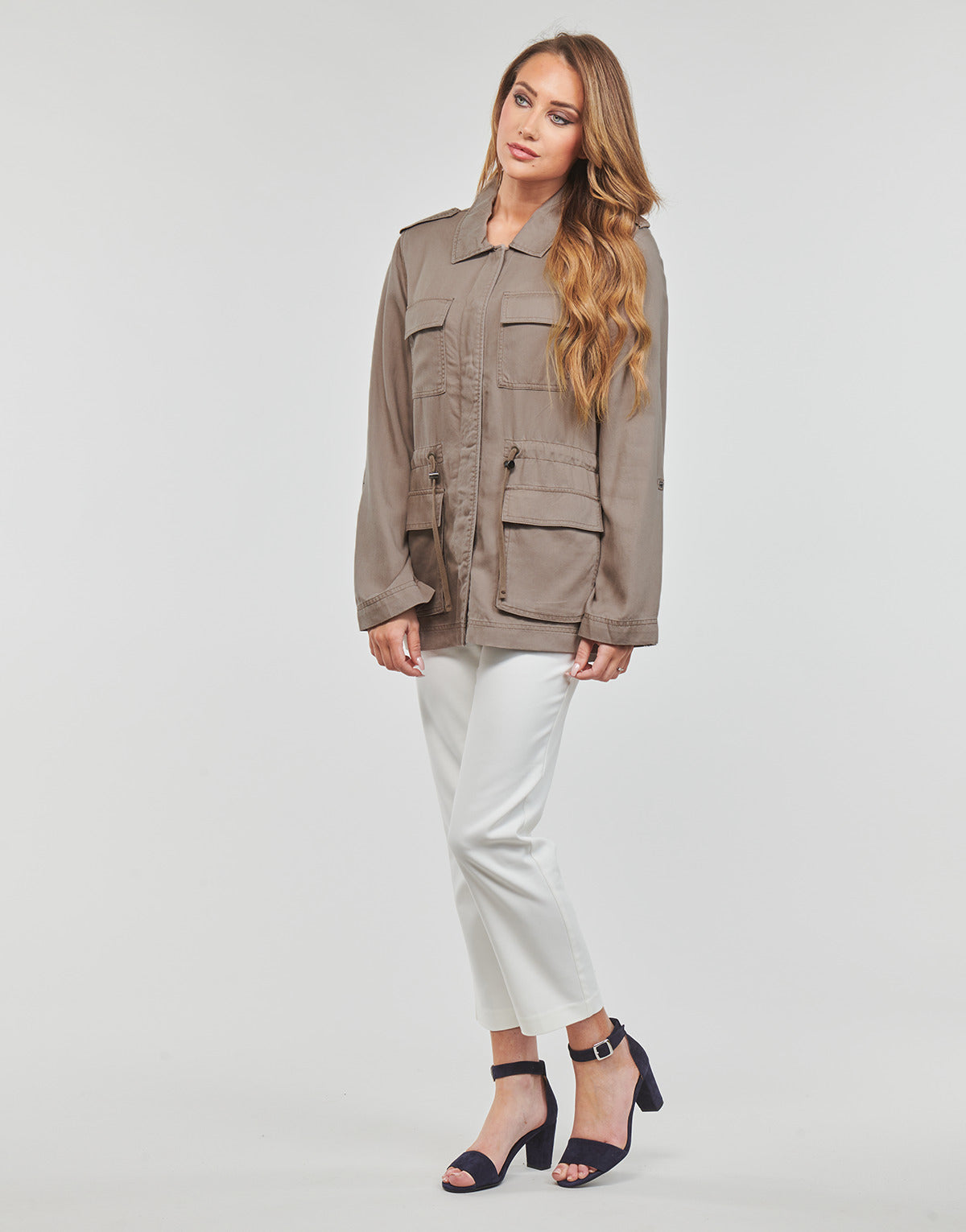 Parka Donna Only ONLKENYA LIFE UTILITY JACKET CC Marrone