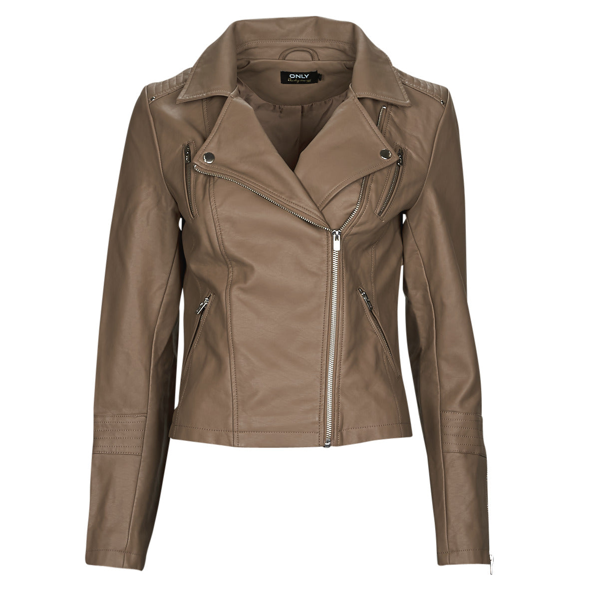 Giacca in pelle Donna Only ONLGEMMA FAUX LEATHER BIKER Marrone