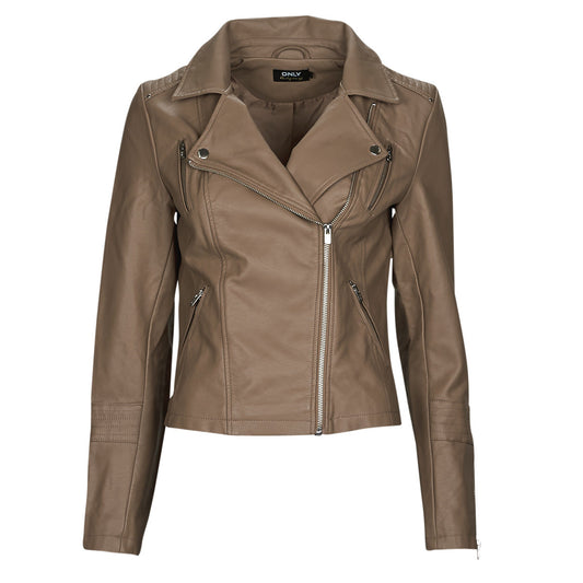 Giacca in pelle Donna Only ONLGEMMA FAUX LEATHER BIKER Marrone