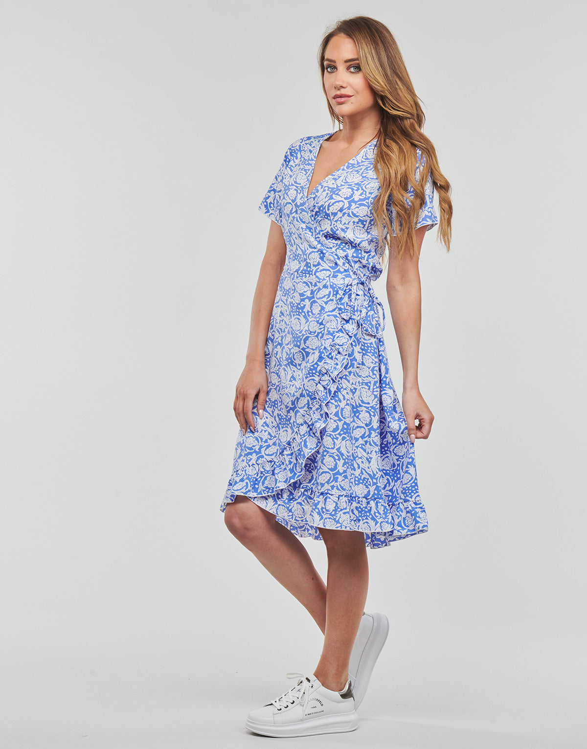 Abito corto Donna Only ONLMARGOT LIFE S/S KNEE WRAP DRESS Multicolore