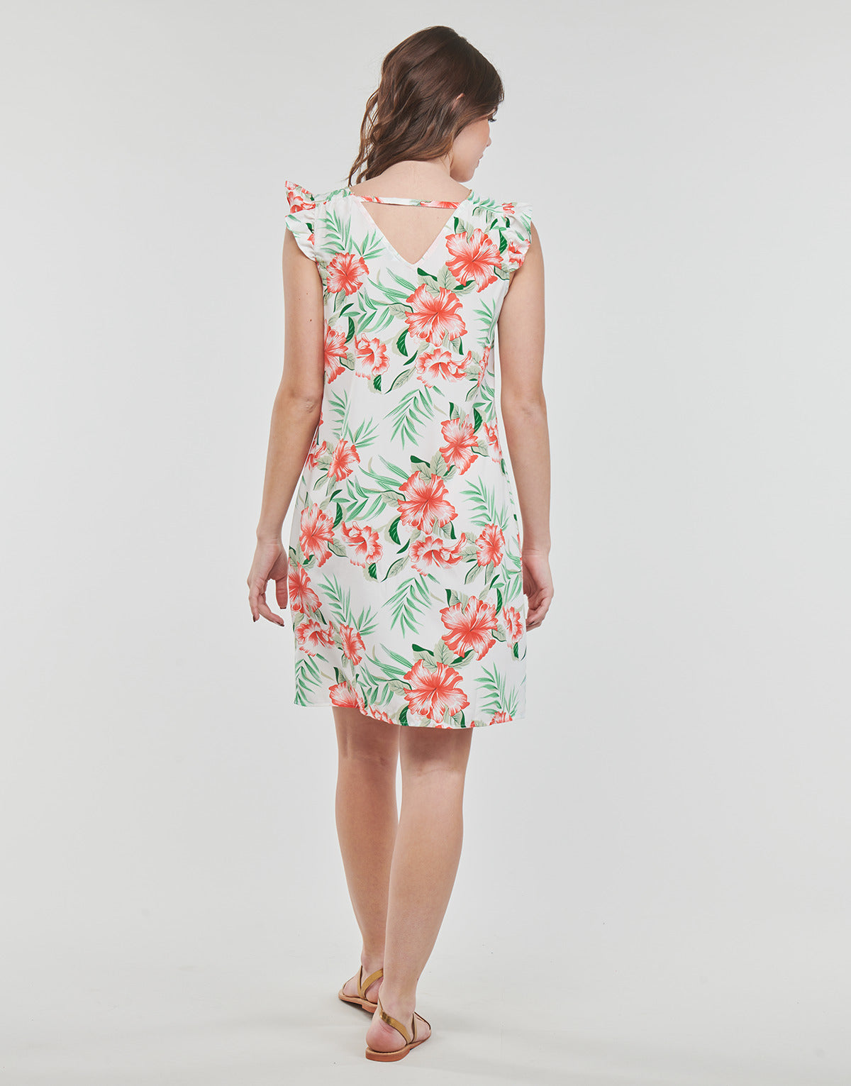 Abito corto Donna Only ONLSYLVIE FR LIFE S/S FRILL DRESS Multicolore