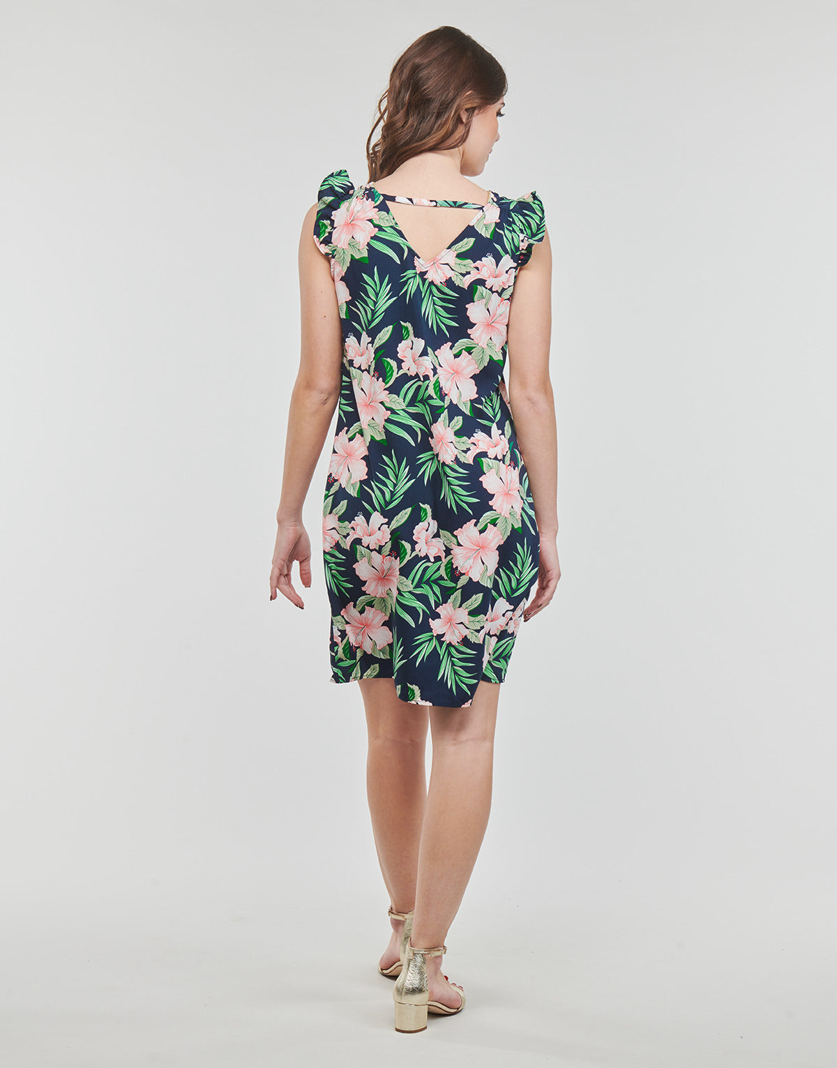 Abito corto Donna Only ONLSYLVIE FR LIFE S/S FRILL DRESS Multicolore