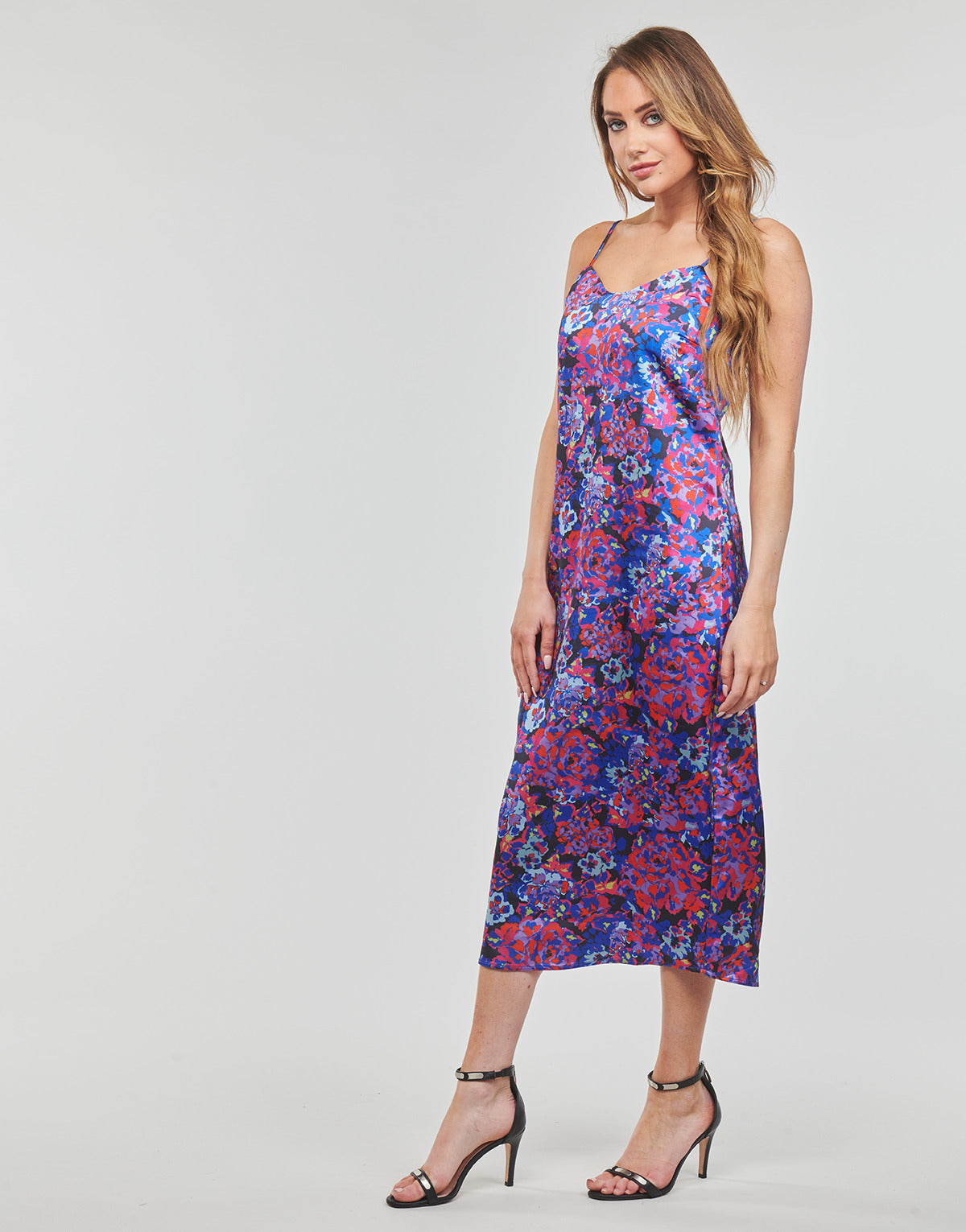 Abito lungo Donna Only ONLMAYRA SLIP TIE SATIN DRESS Multicolore