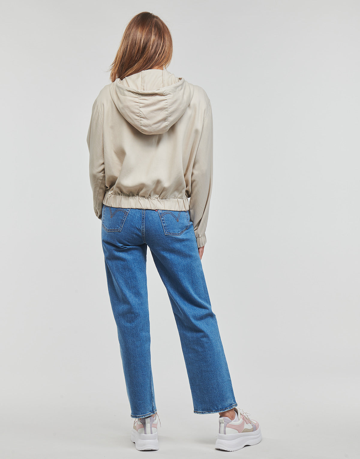 Giubbotto Donna Only ONLKENYA LIFE UTILITY HOOD JACKET Beige