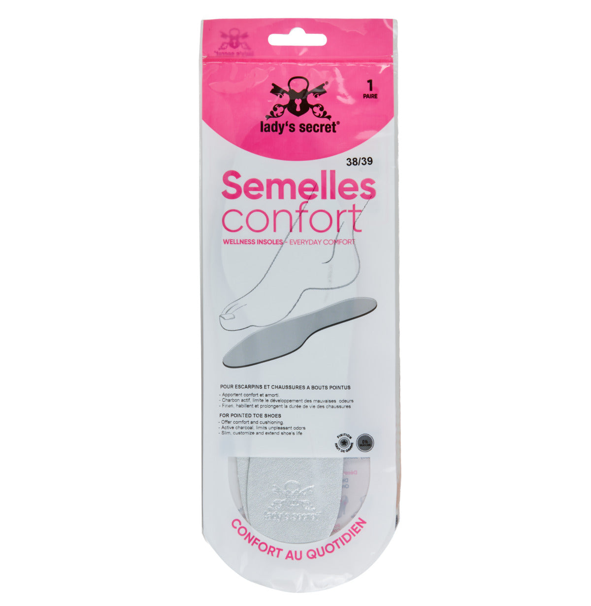 Accessori scarpe Donna Lady’s Secret Semelles chaussures à bouts pointus Grigio