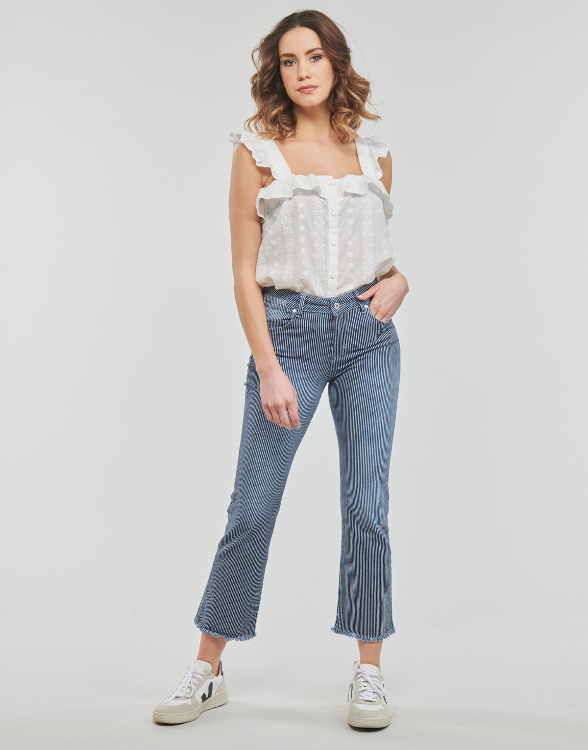 Jeans Flare Donna Freeman T.Porter NORMA SDM Grigio