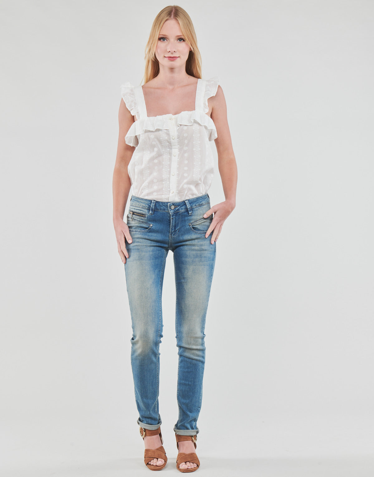 Jeans Slim Donna Freeman T.Porter ALEXA SLIM S-SDM Blu