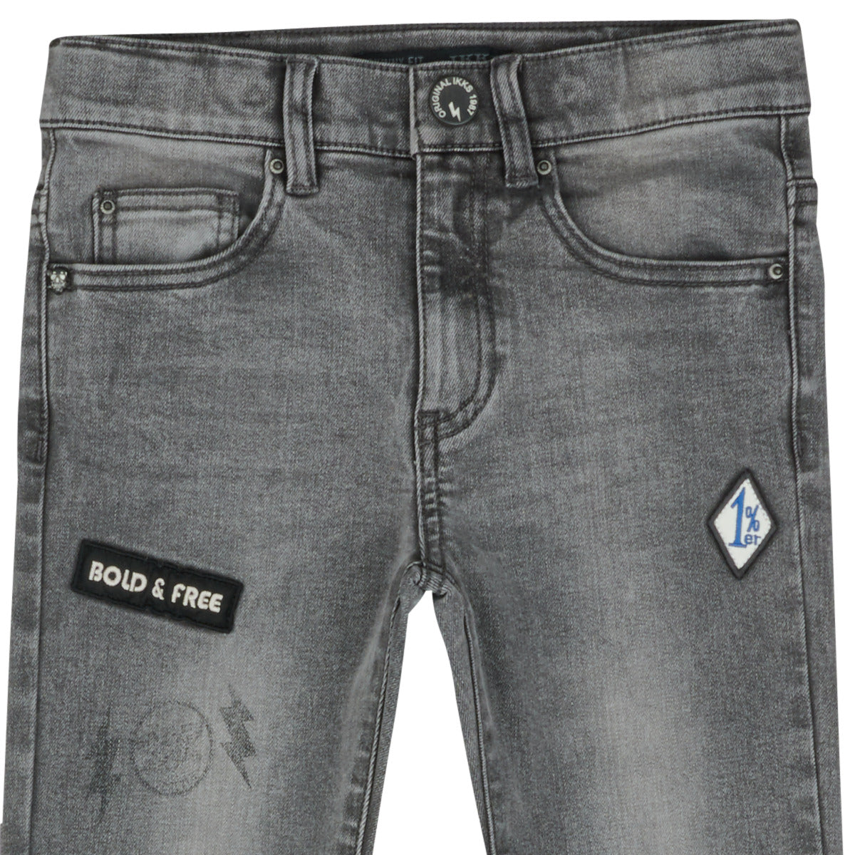 Jeans Slim ragazzo Ikks XW29023 Grigio