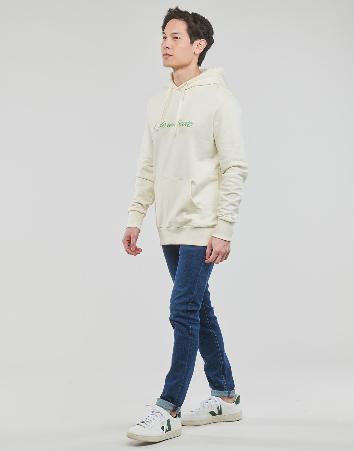 Felpa Uomo Lyle & Scott EMBROIDERED LOGO HOODIE Bianco
