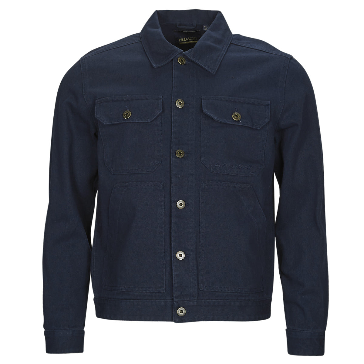 Giubbotto Uomo Lyle & Scott TRUCKER JACKET Marine