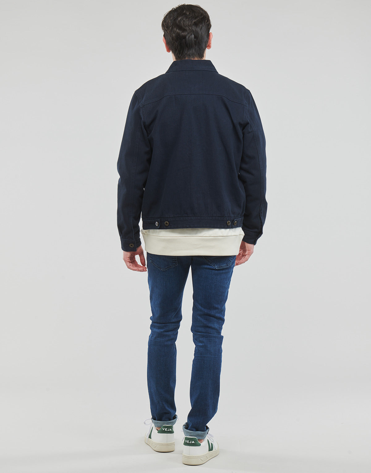 Giubbotto Uomo Lyle & Scott TRUCKER JACKET Marine