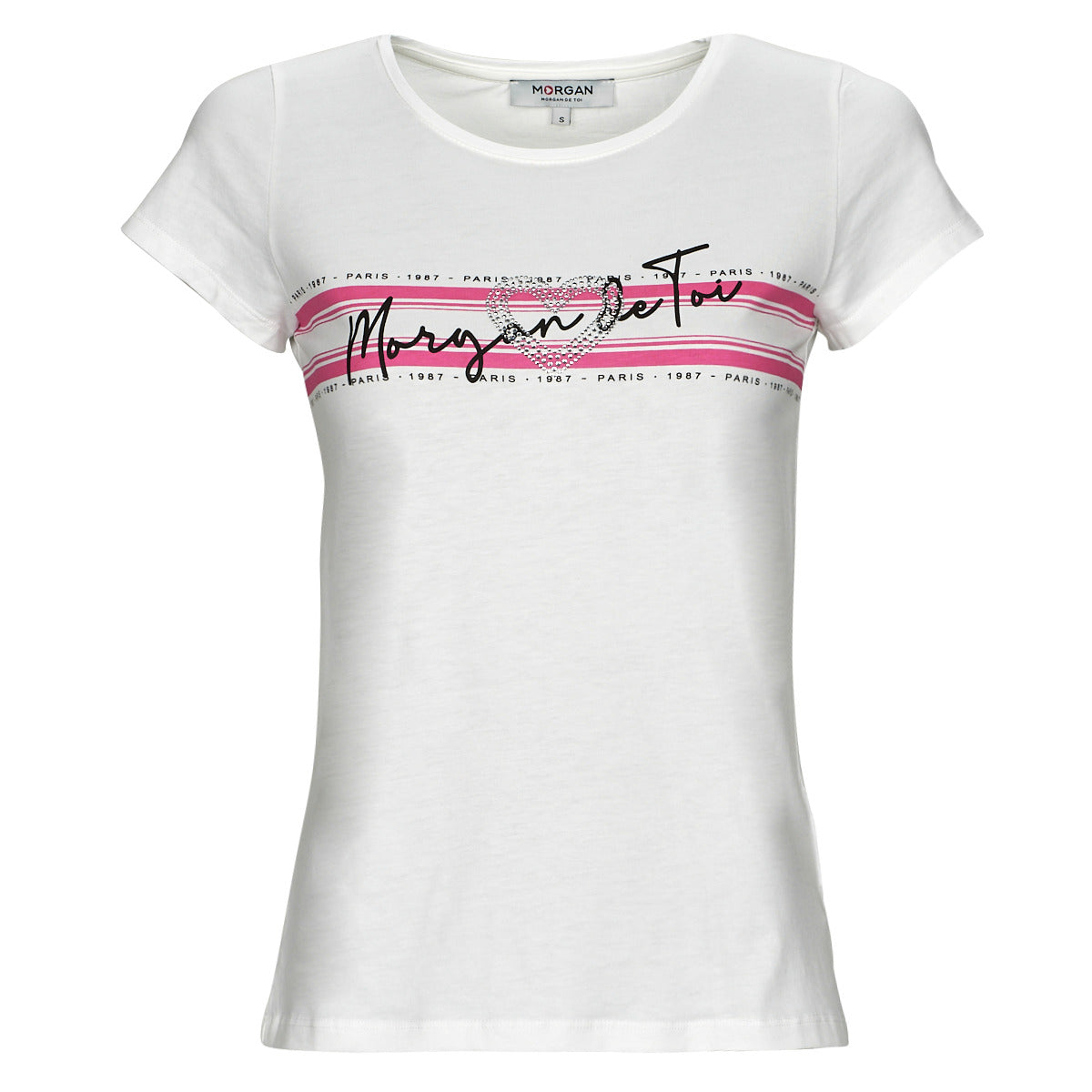 T-shirt Donna Morgan  DTOI  Bianco