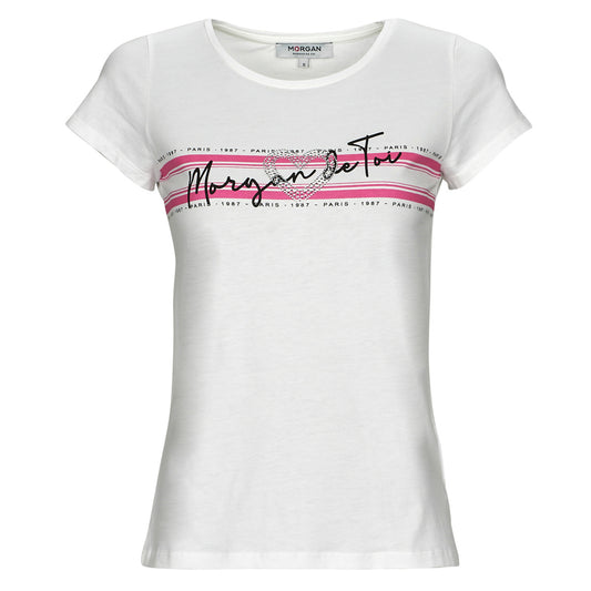 T-shirt Donna Morgan  DTOI  Bianco